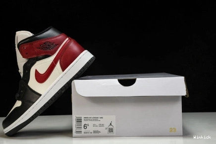 Jordan 1 Mid BQ6472-160 Toe” Air “Black 0725